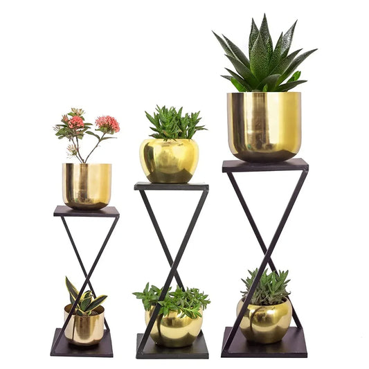 Style Planter Metal Flowerpot Stand Home Decor and Garden Decoration - ArtyCraftz.com
