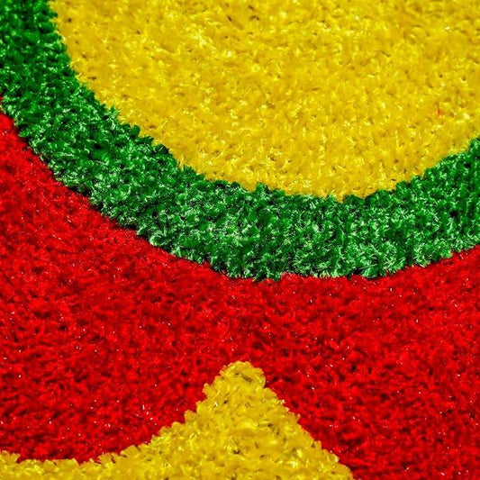 Super Soft Microfiber Traditional Modern Rangoli Door Mat for Home.