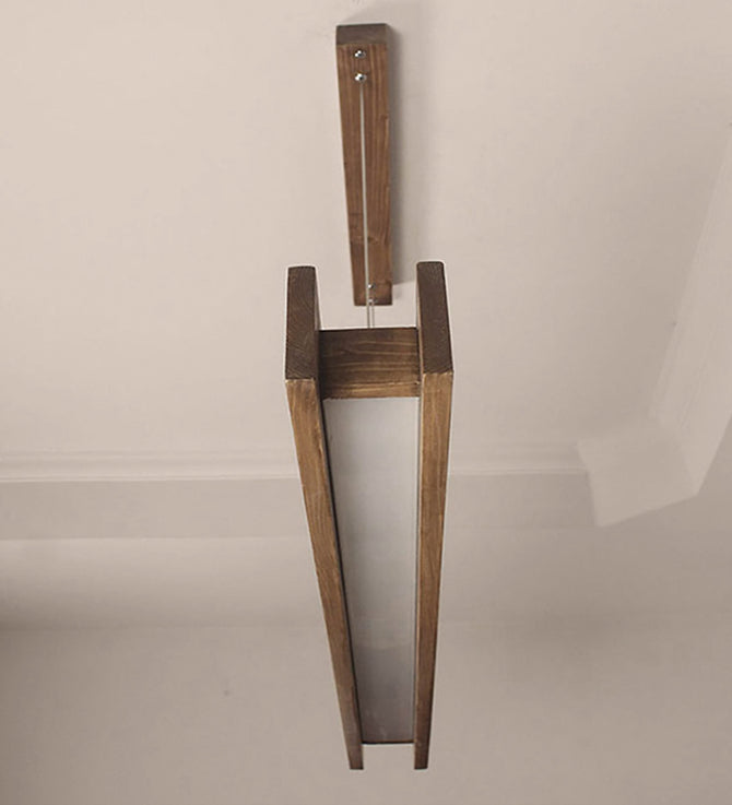 Synergy 36 Brown Wooden LED Hanging Lamp-ArtyCraftz.com