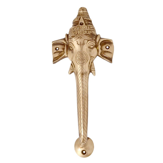 Handcrafted Brass Ganesha Door Handle-ArtyCraftz.com