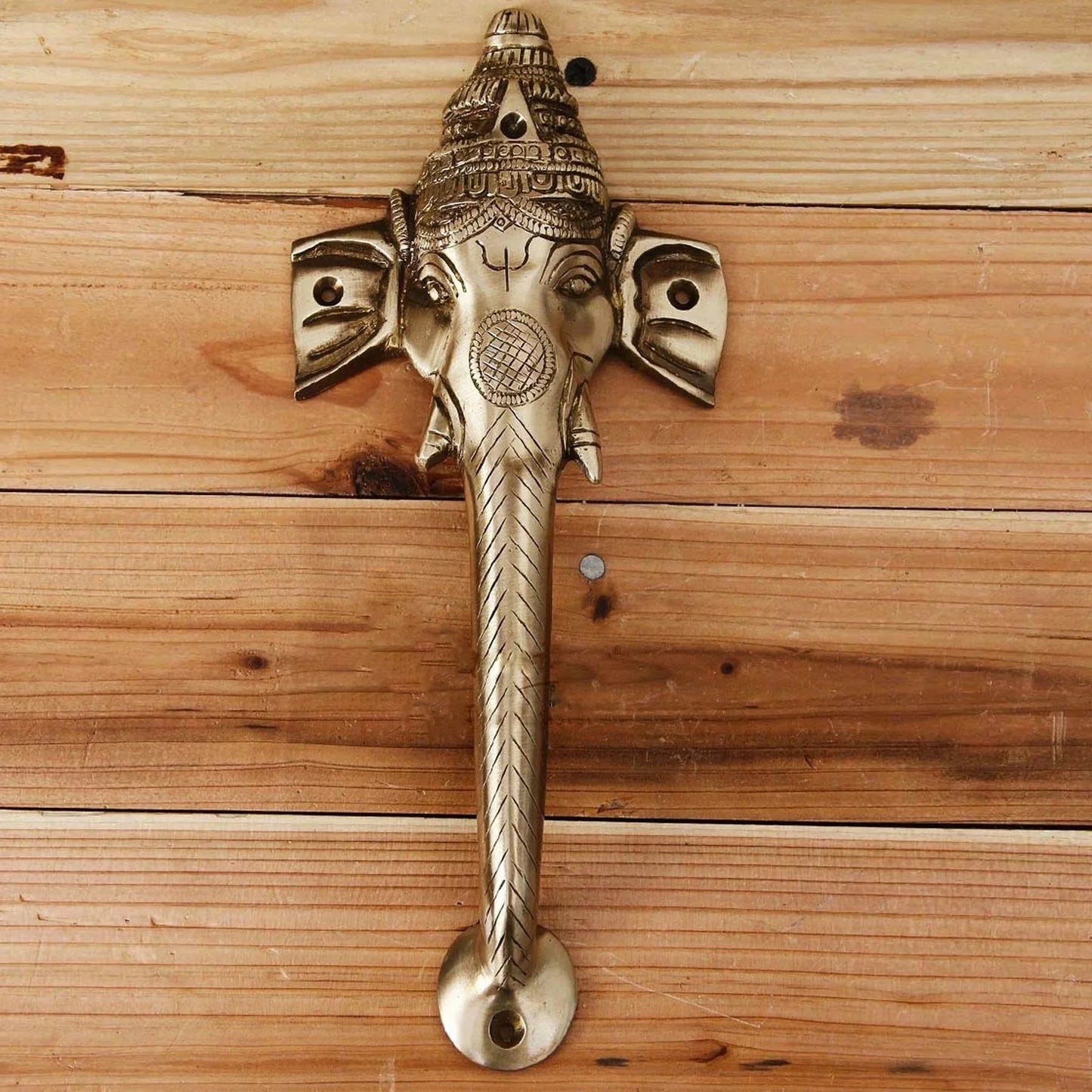 Handcrafted Brass Ganesha Door Handle-ArtyCraftz.com