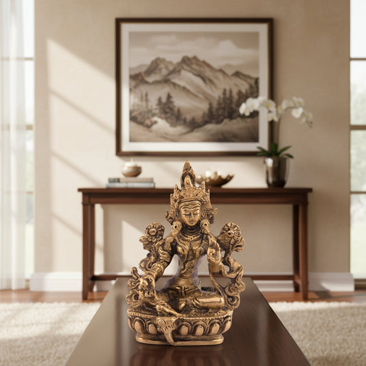 Tara Devi statue traditional deity idol for home decor and meditation-artycraftz.com