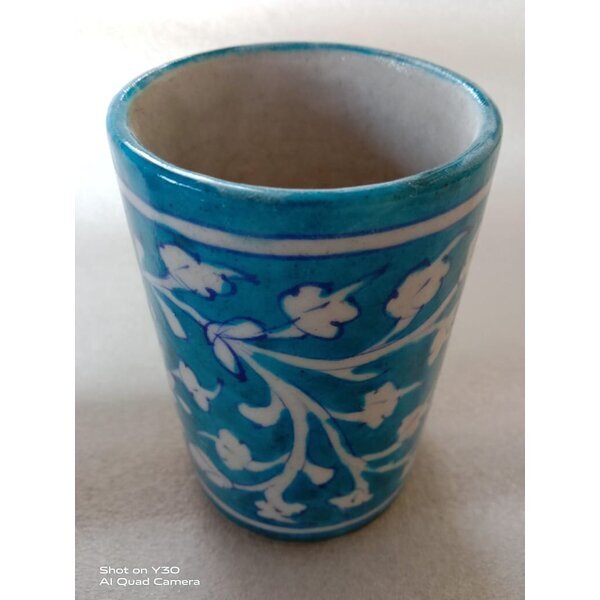 Teal Blue Ceramic Bathroom Accessories Set - ArtyCraftz.com