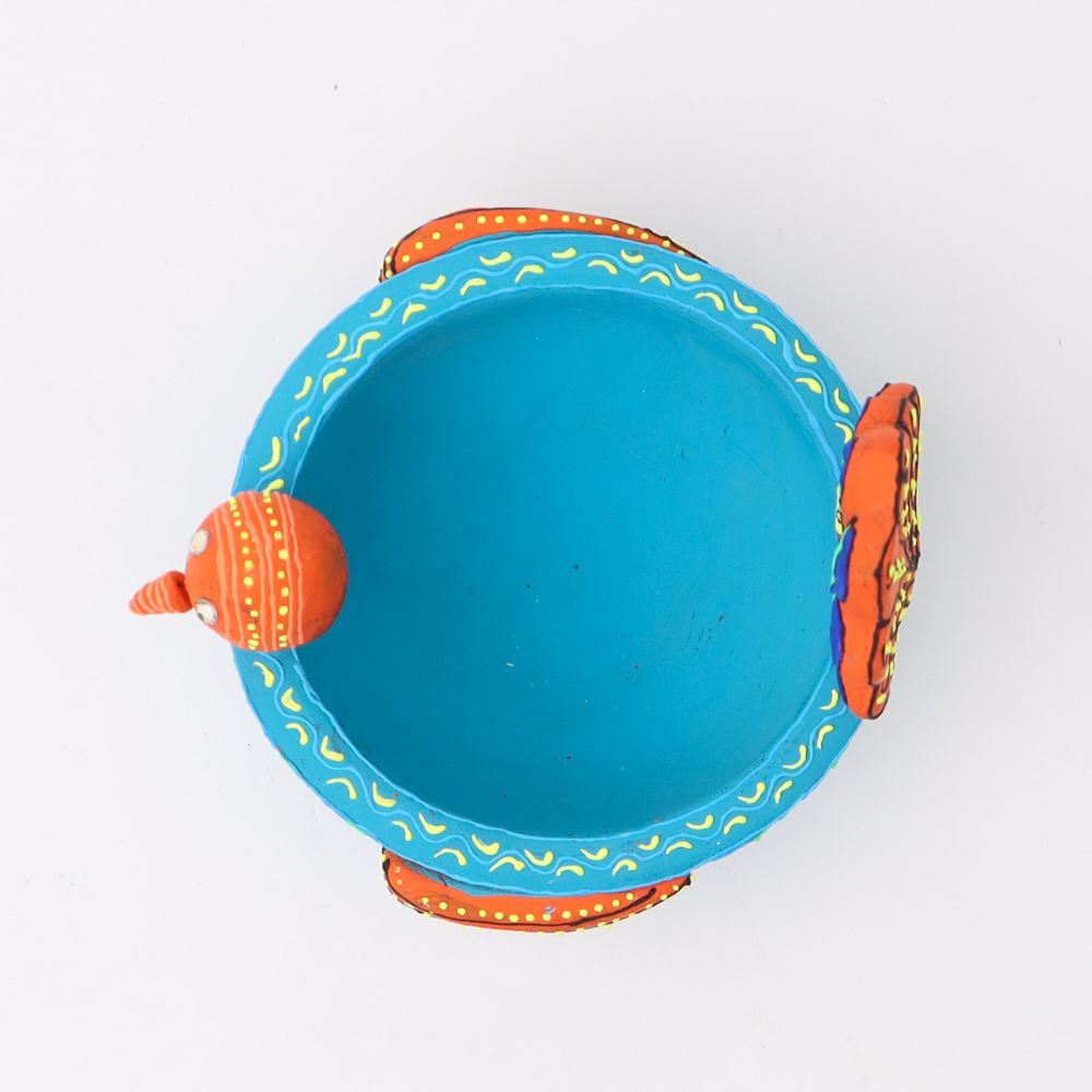 Terracotta Motif Peacock Candle Holder-ArtyCraftz.com