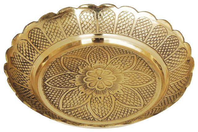 Handcrafted Copper Plate/Thali for Worship and Home uses - ArtyCraftz.com