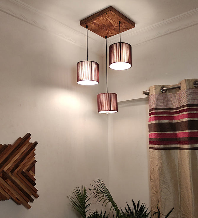 Tiga Brown Cluster Hanging Lamp-ArtyCraftz.com