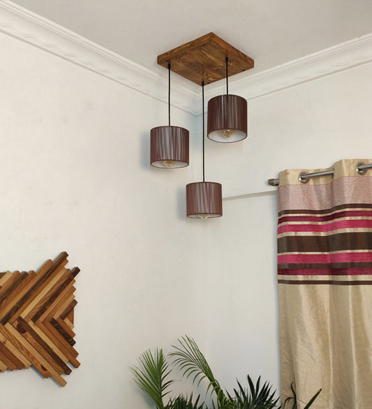 Tiga Brown Cluster Hanging Lamp-ArtyCraftz.com