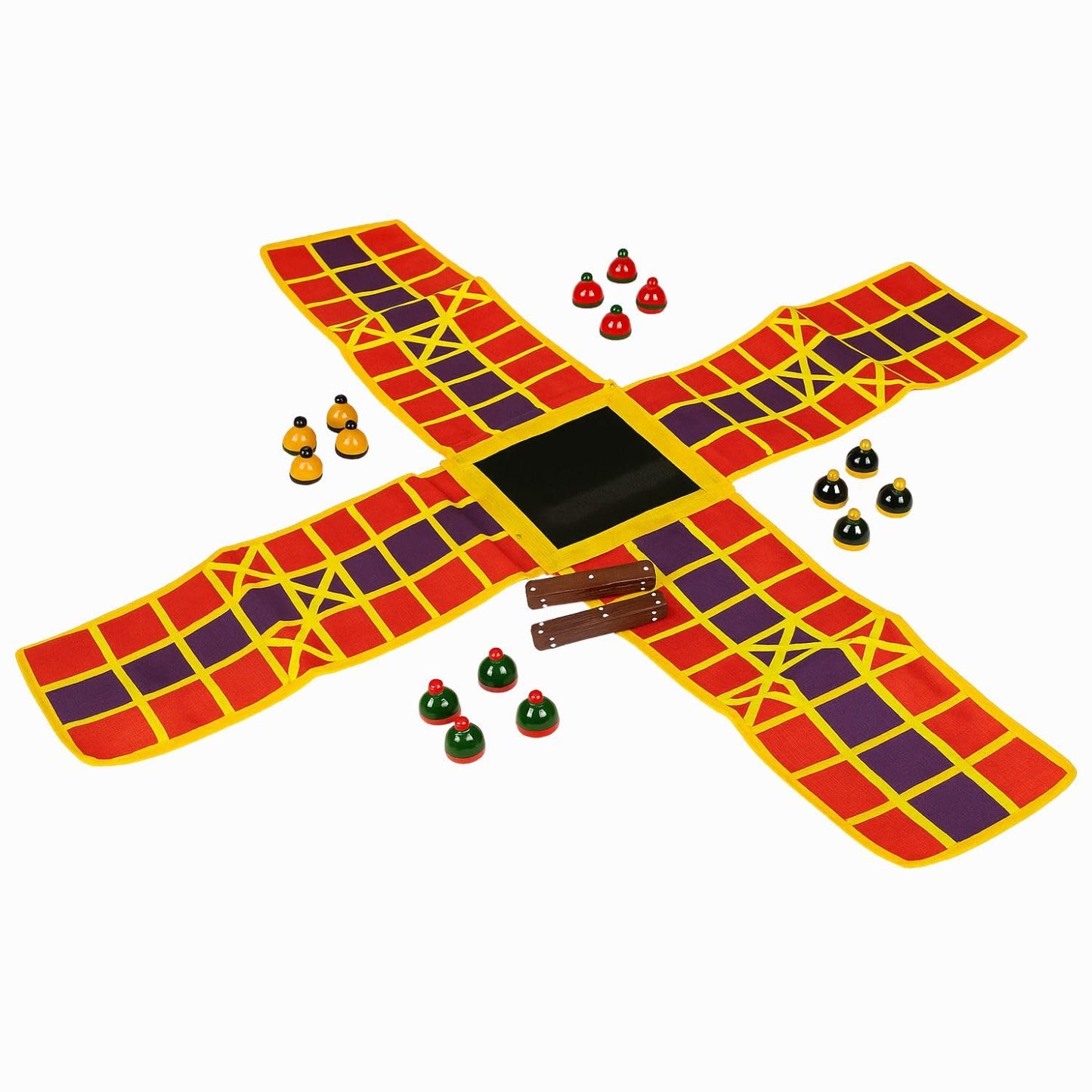 Traditional Fabric Ludo Game Set-ArtyCraftz.com