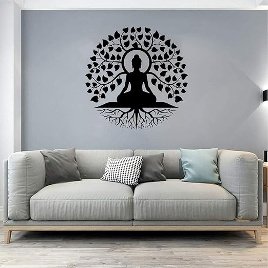 Tree of Life Buddha Metal Wall Art