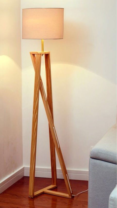 Tripod Rustic Floor Lamp - ArtyCraftz.com