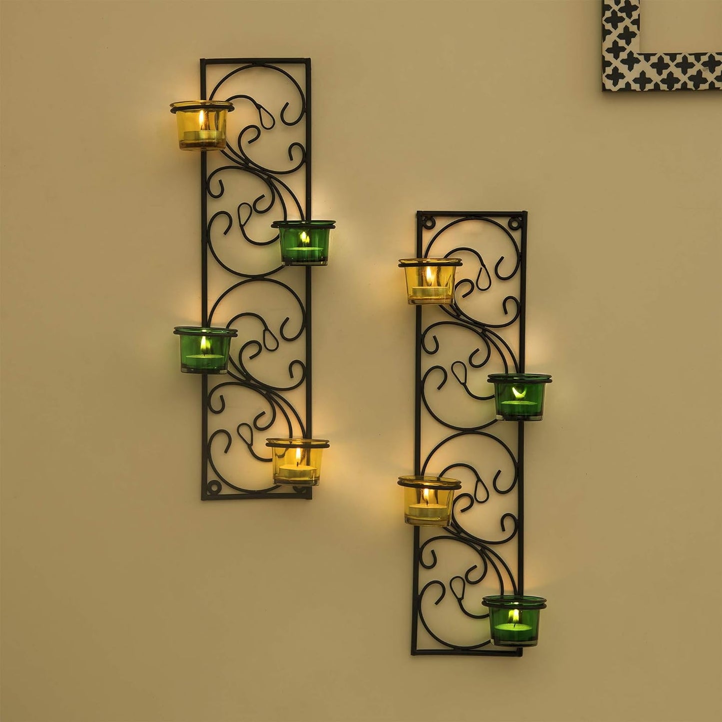 Twisted Petals Wall Mounted Candle Holders