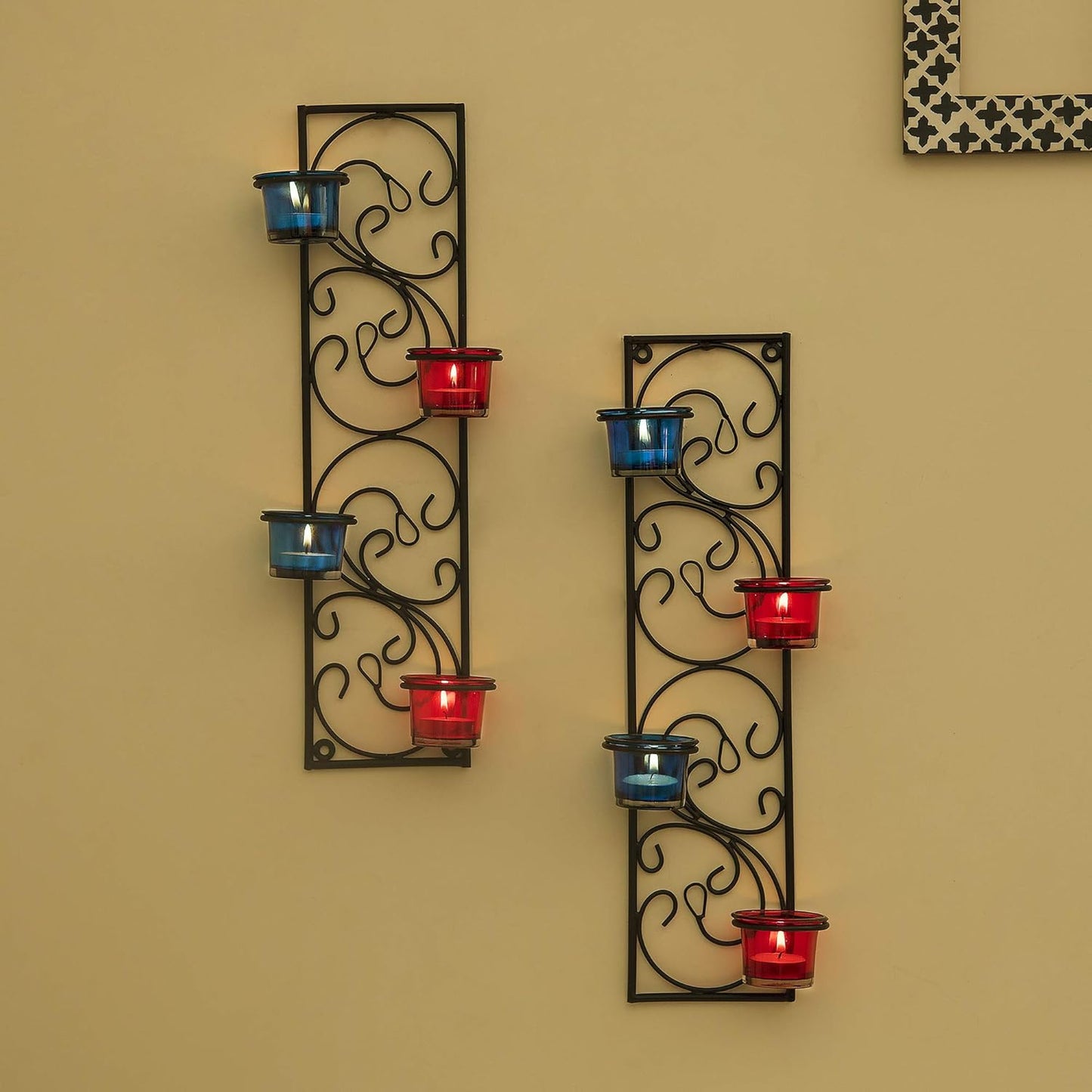 Twisted Petals Wall Mounted Candle Holders