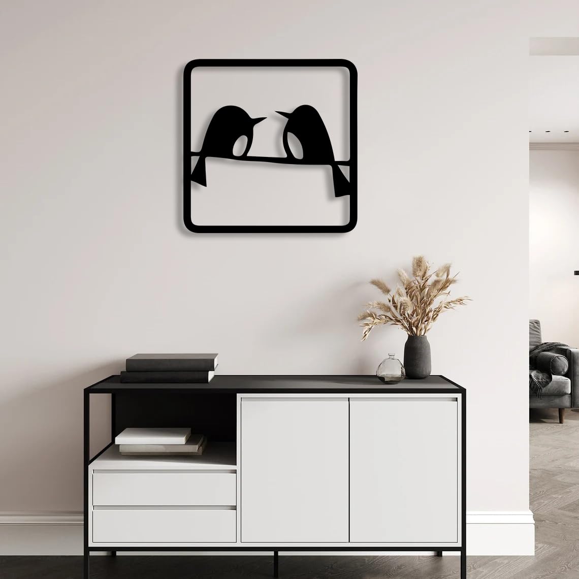 Two Birds Metal Wall Art-ArtyCraftz.com