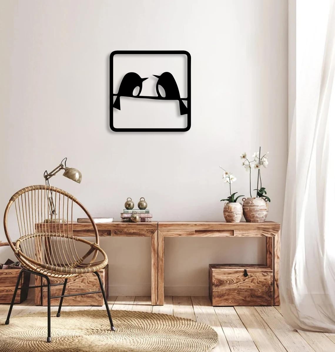 Two Birds Metal Wall Art-ArtyCraftz.com