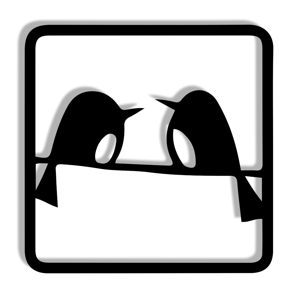 Two Birds Metal Wall Art-ArtyCraftz.com