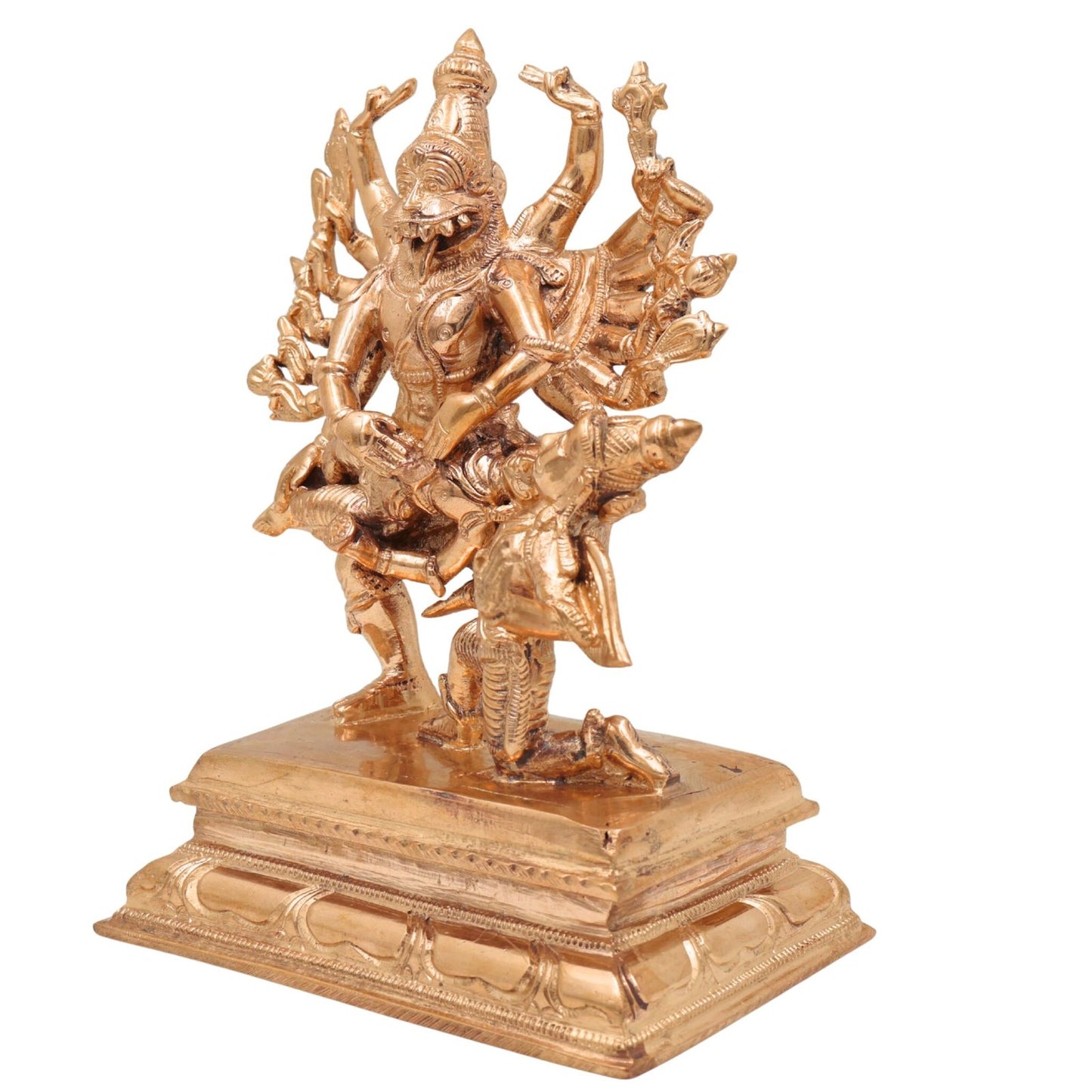 Ugra Narasimha Killing Hiranyakashipu Idol-ArtyCraftz.com