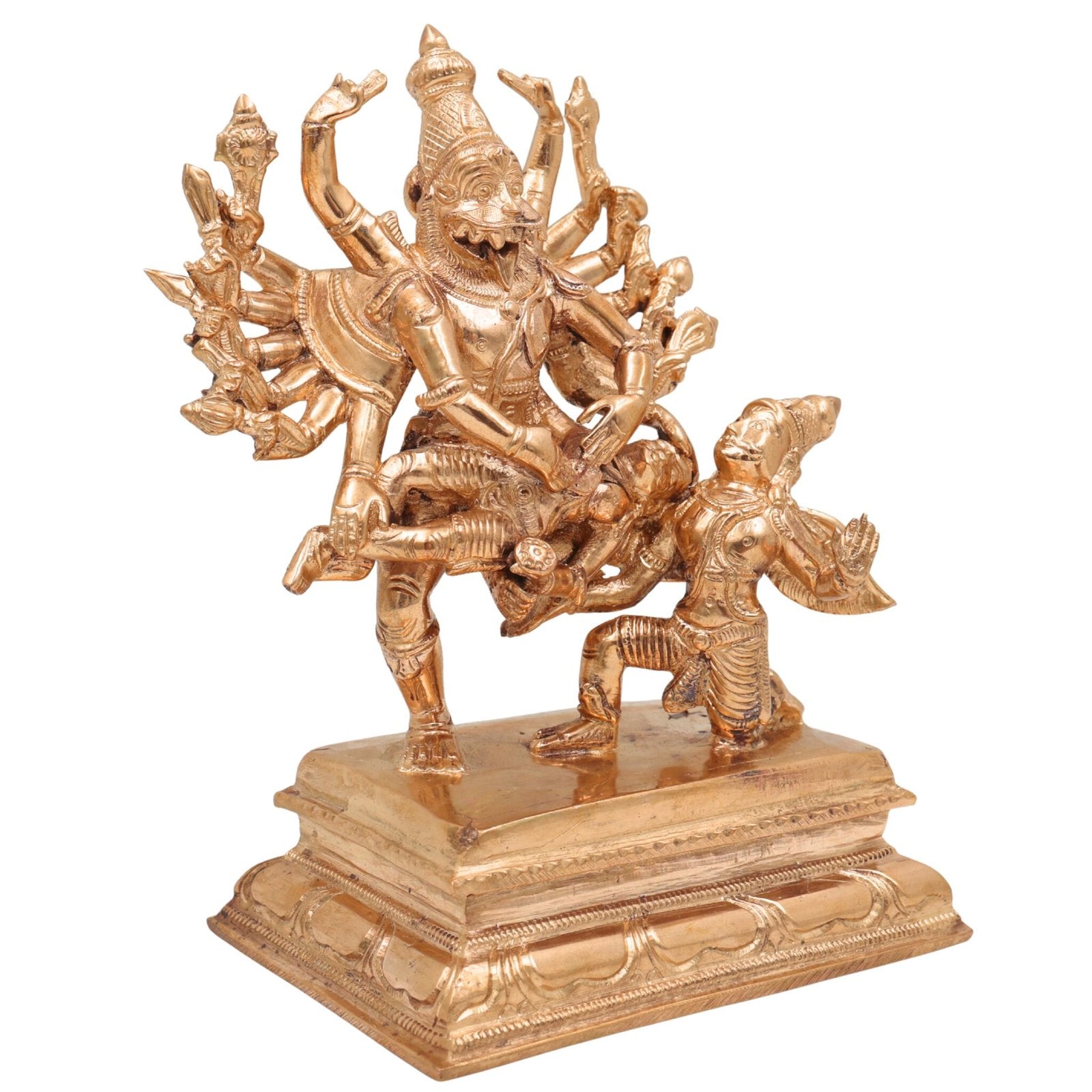 Ugra Narasimha Killing Hiranyakashipu Idol-ArtyCraftz.com