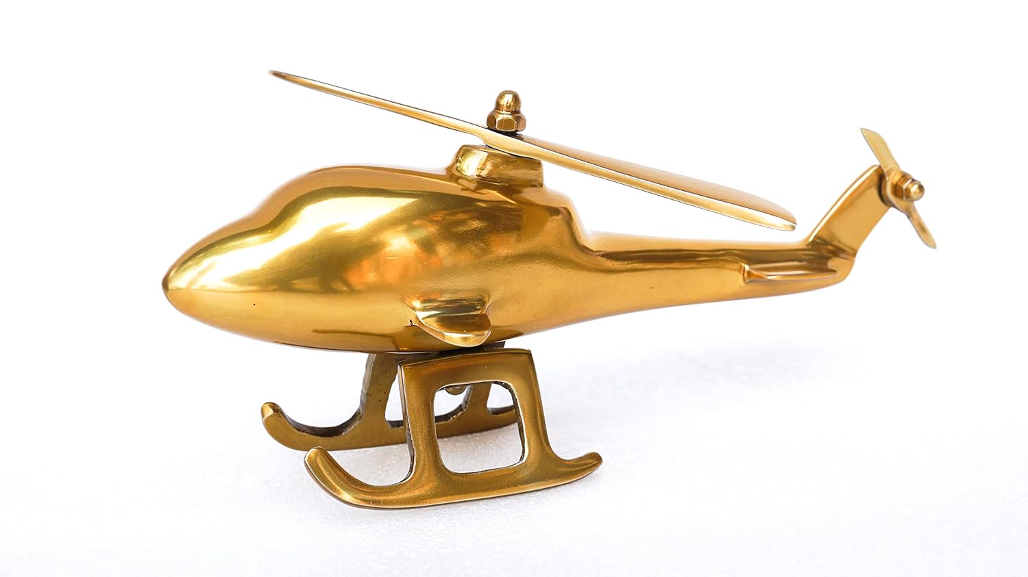 Unique Brass Helicopter Miniature for Stylish Decor-ArtyCraftz.com