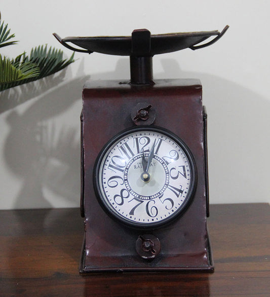 Unique Look Metal Table Clock - ArtyCraftz.com