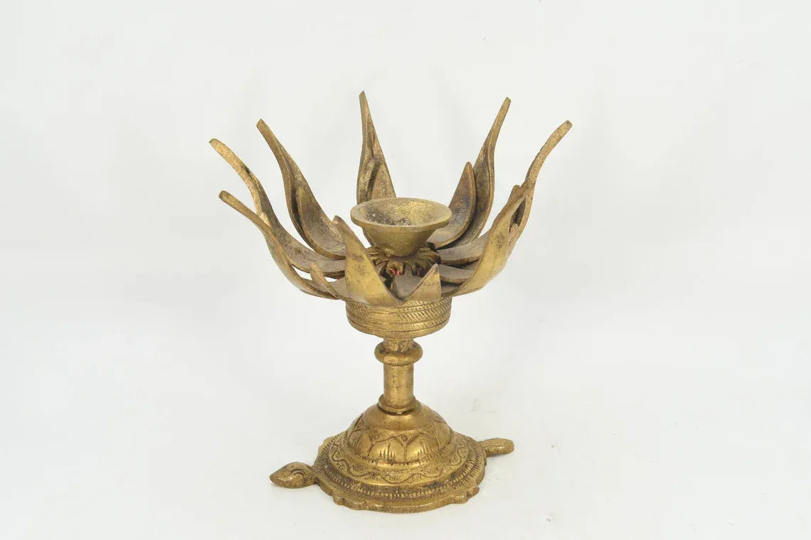 Brass Tortoise Dhoop Holder-ArtyCraftz.com