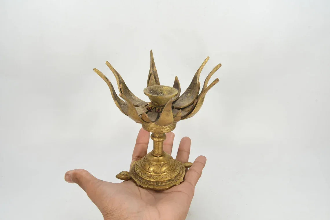 Brass Tortoise Dhoop Holder-ArtyCraftz.com