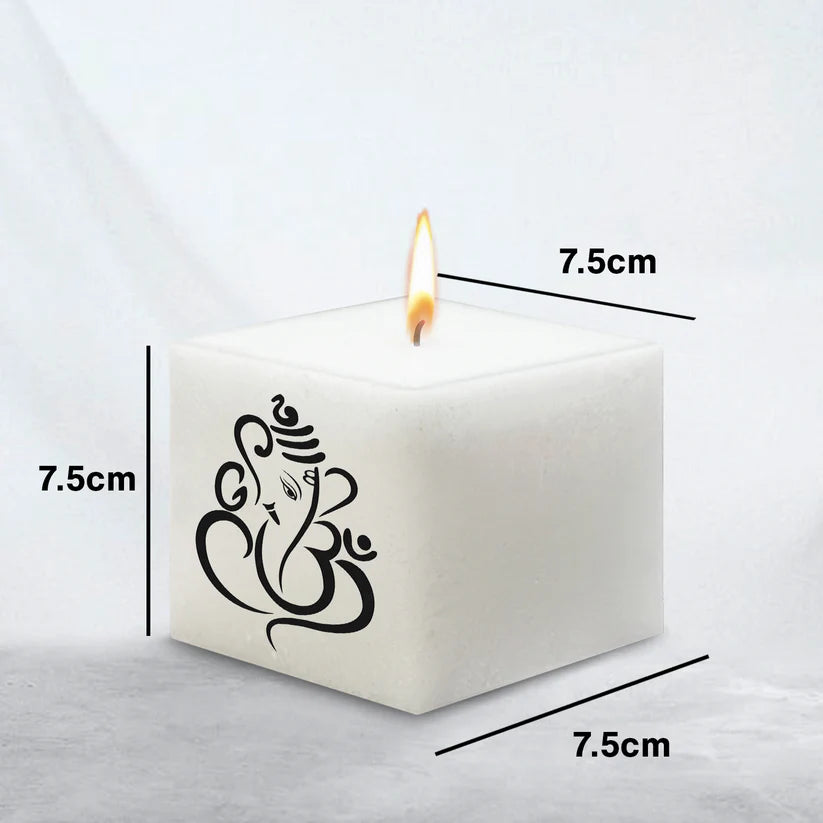 Unscented Ganesha Candle -ArtyCraftz