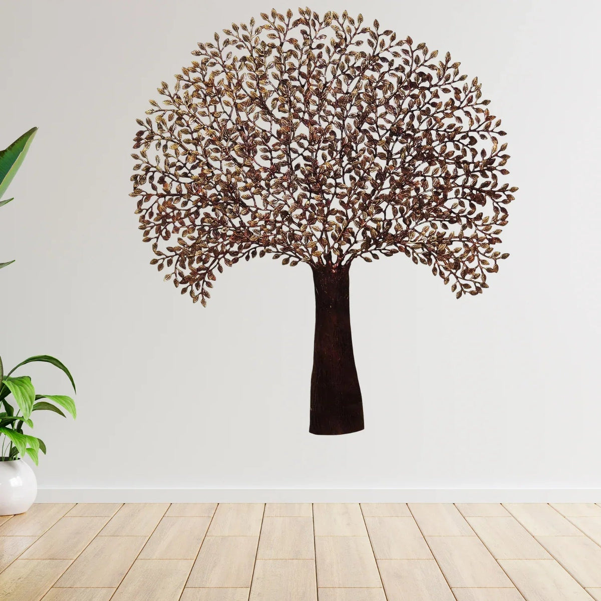 Brass Wall Hanging Showpiece Tree Statue