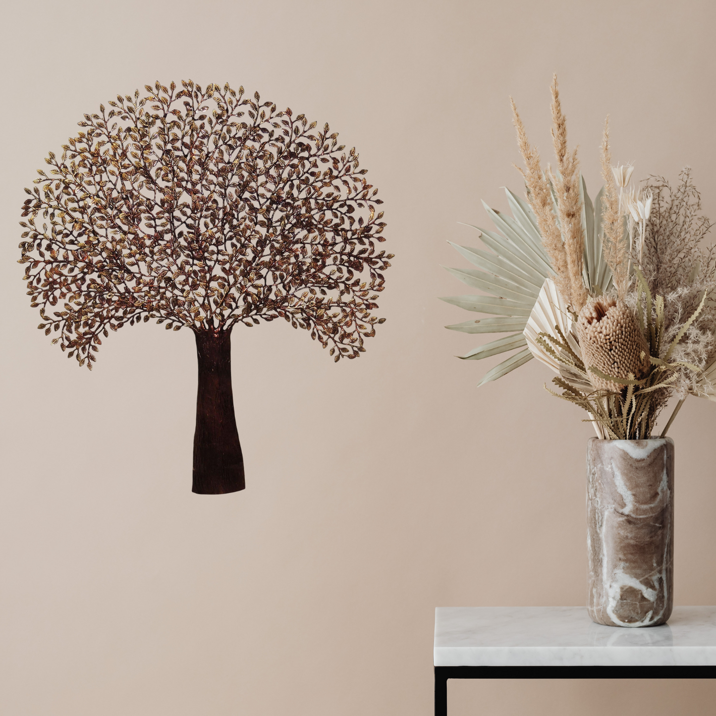 Brass Wall Hanging Showpiece Tree Statue