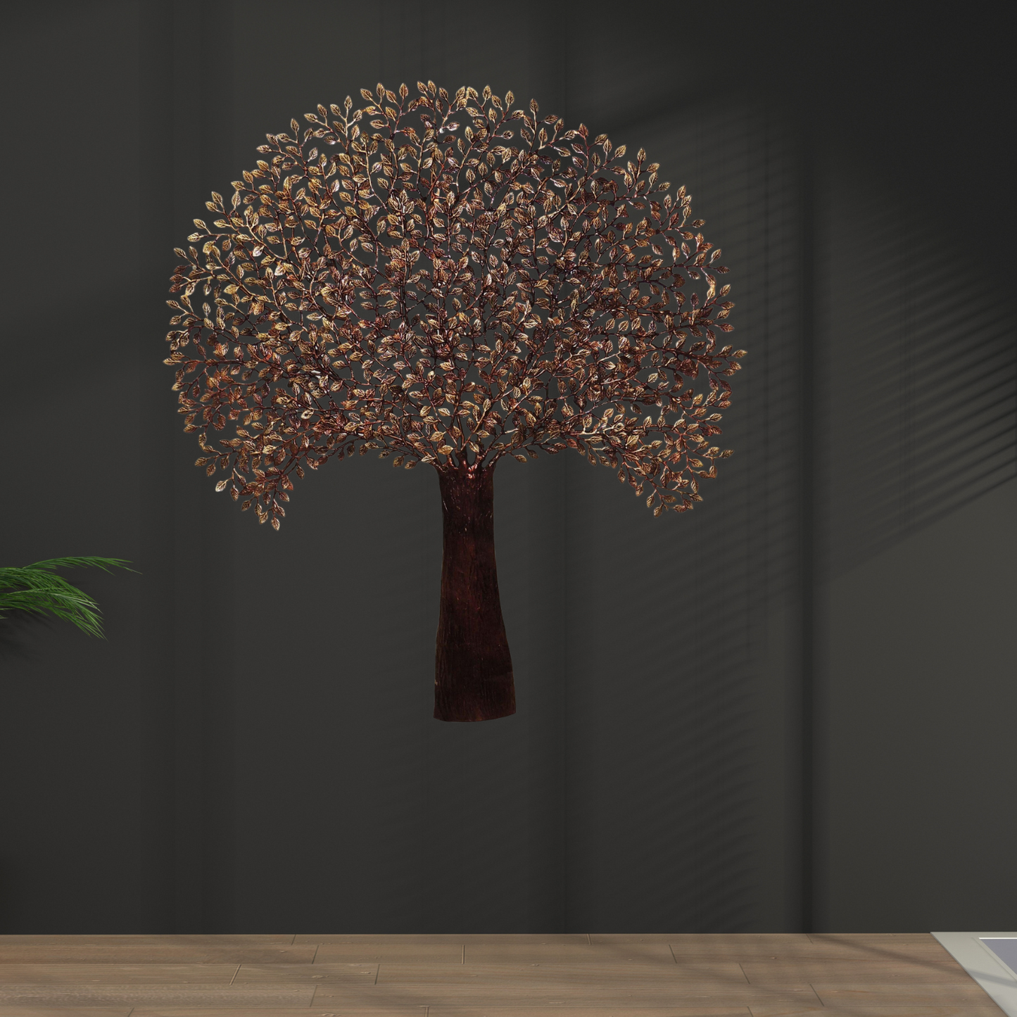 Brass Wall Hanging Showpiece Tree Statue