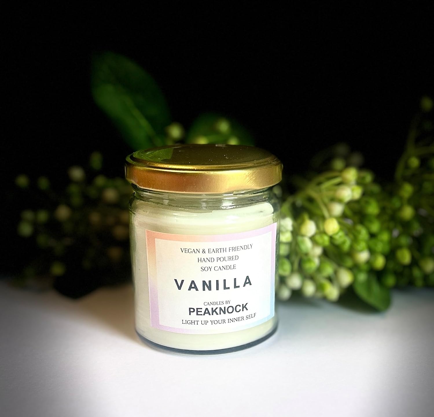 Vanilla Scented Jar Candle-ArtyCraftz.com