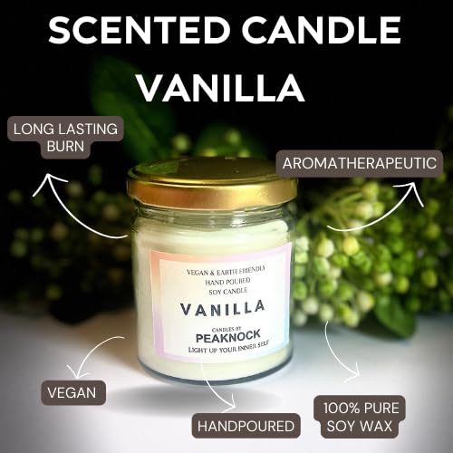 Vanilla Scented Jar Candle-ArtyCraftz