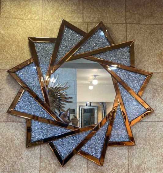 Venetian Diamond Crush Wall Mirror