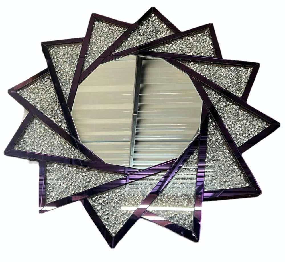 Venetian Diamond Crush Wall Mirror-ArtyCraftz.com