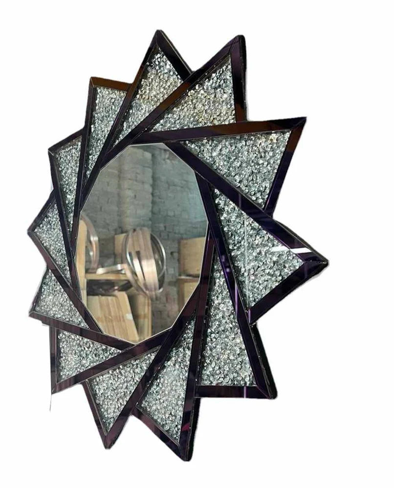 Venetian Diamond Crush Wall Mirror-ArtyCraftz.com