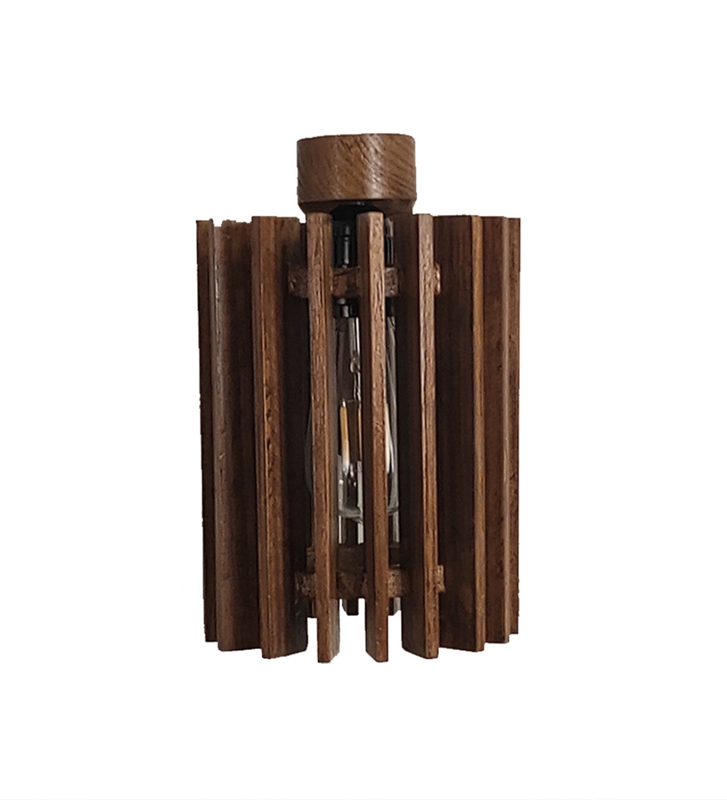 Ventus Brown Wooden Wall Light - ArtyCraftz.com