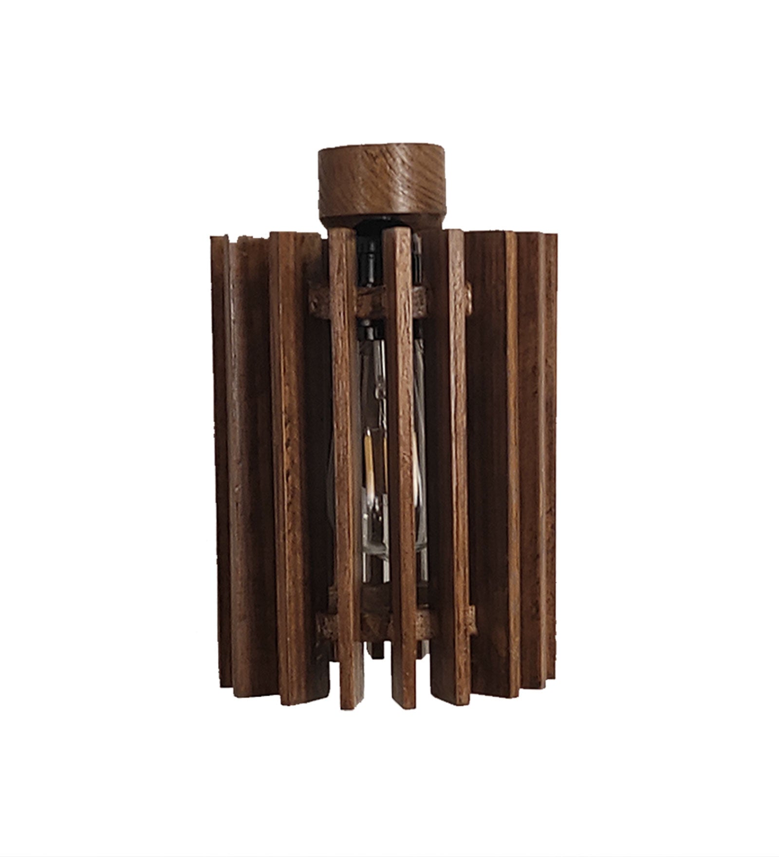 Ventus Brown Wooden Wall Light - ArtyCraftz.com