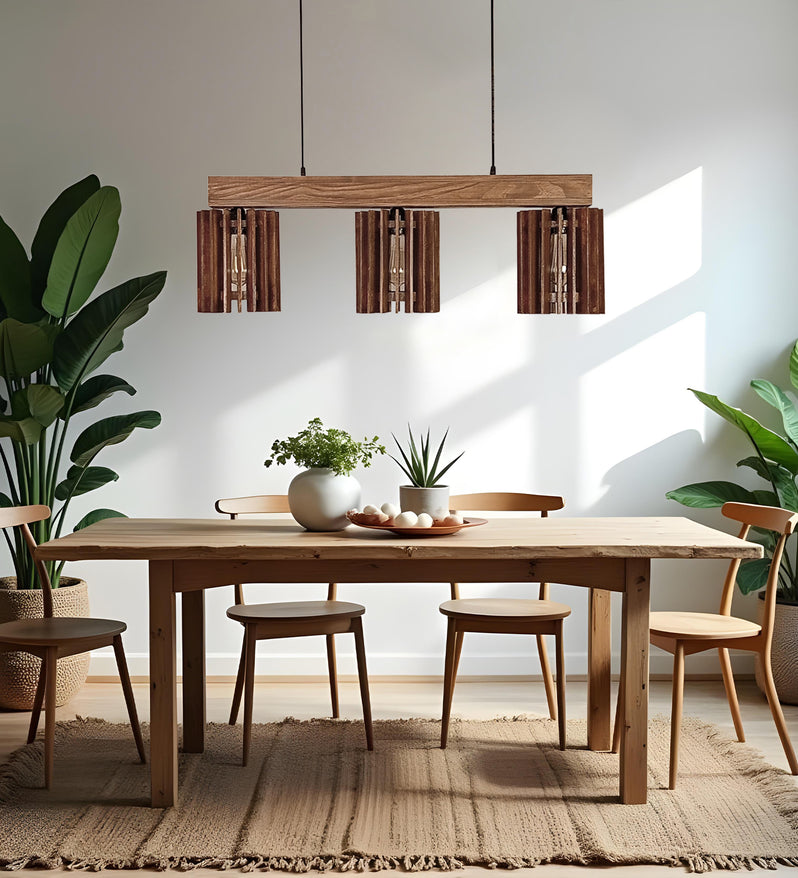 Ventus Brown Wooden Series Pendant Light