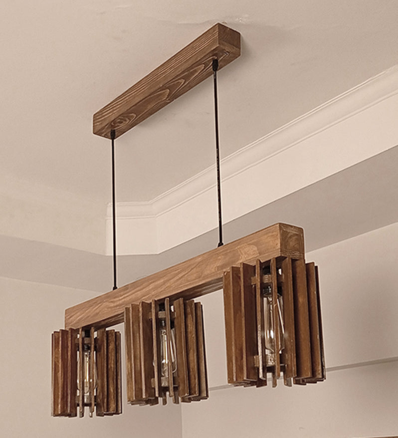 Ventus Brown Wooden Series Pendant Light