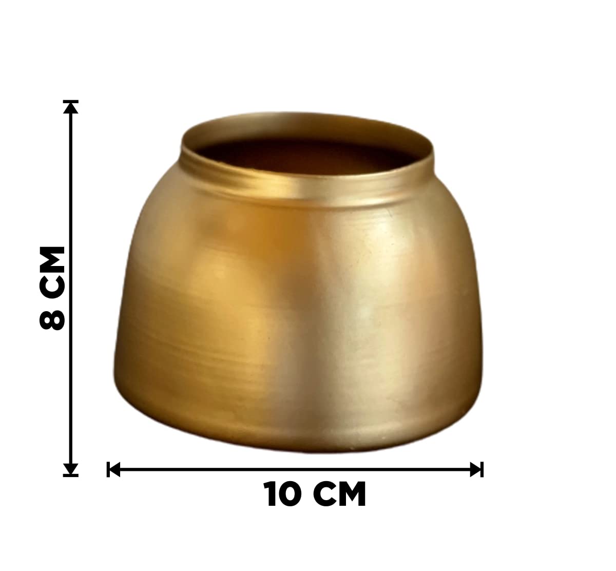 Vintage Gold Matka Metal Vase-ArtyCraftz.com