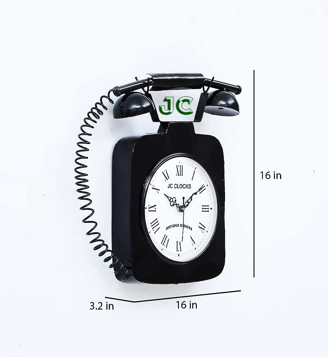 Vintage Telephone Wall Clock Measurement-ArtyCraftz.com