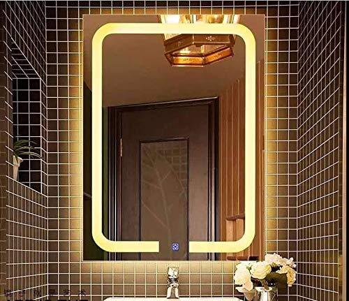 Warm White LED Mirror with Feather Touch Dimmer-ArtyCraftz.com