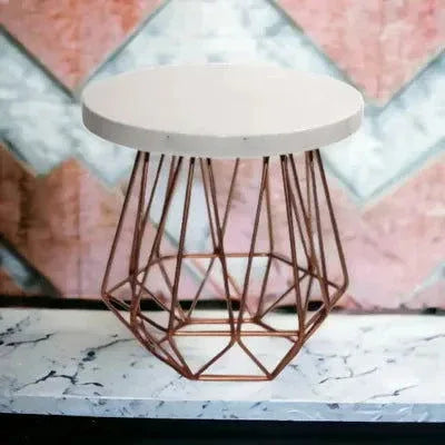 White Copper Cake Stand - ArtyCraftz.com