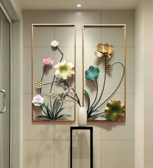 Wild Flora Metal Wall Art Set of 3