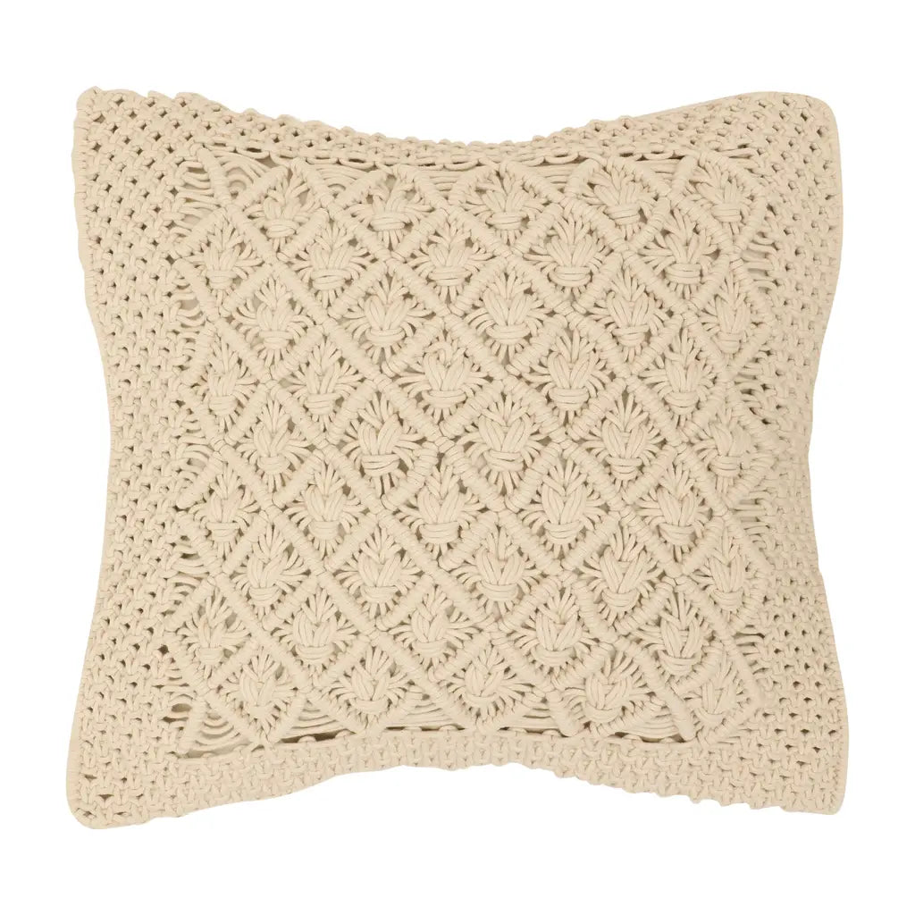 Window Diamond Knot Macrame Cushion Cover-ArtyCraftz.com