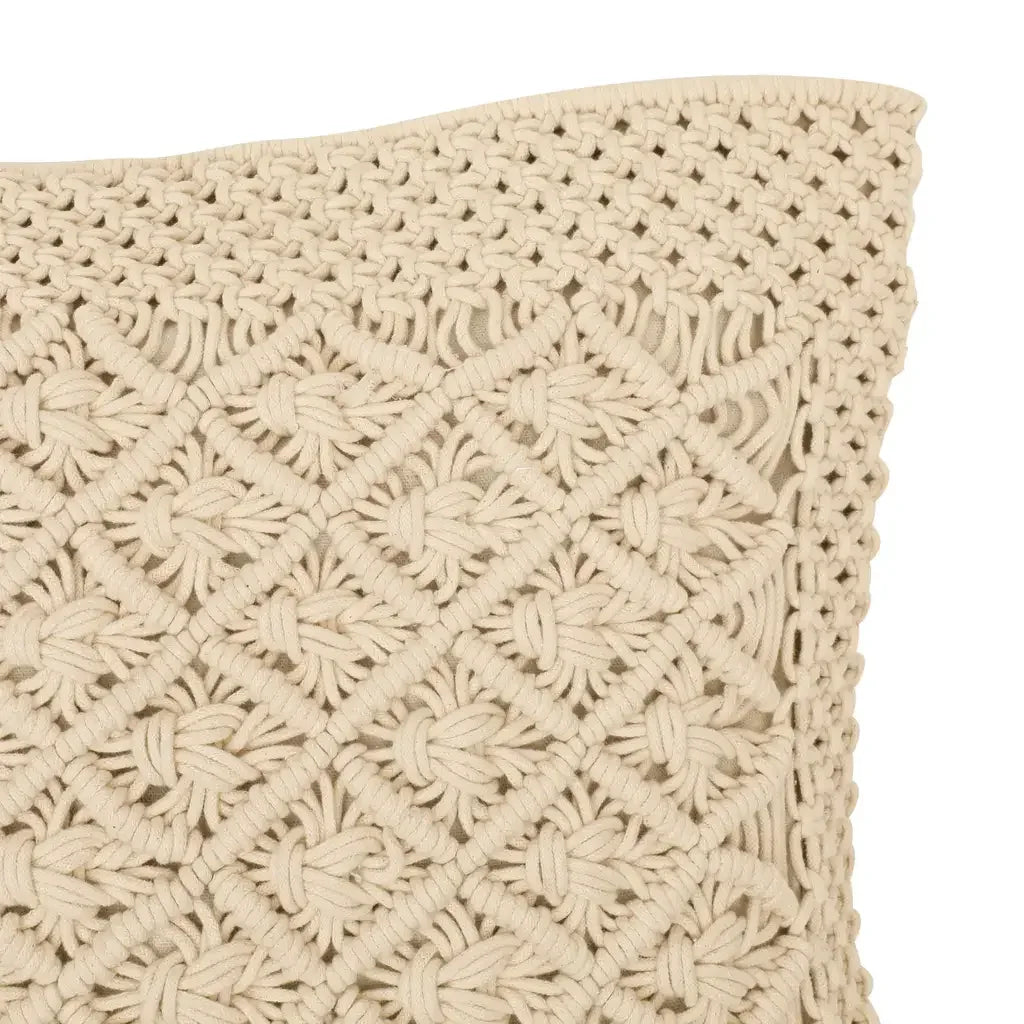 Window Diamond Knot Macrame Cushion Cover-ArtyCraftz.com