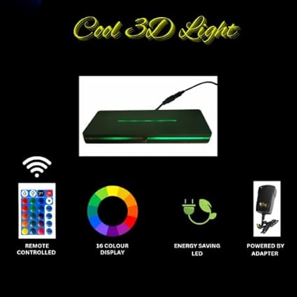 Wooden Buddha Wall Art With LED Night Lamp-ArtyCraftz.com