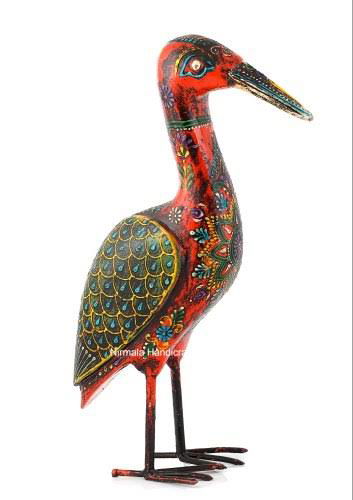 Wooden Craft Saras Crane Decorative Showpiece - ArtyCraftz.com