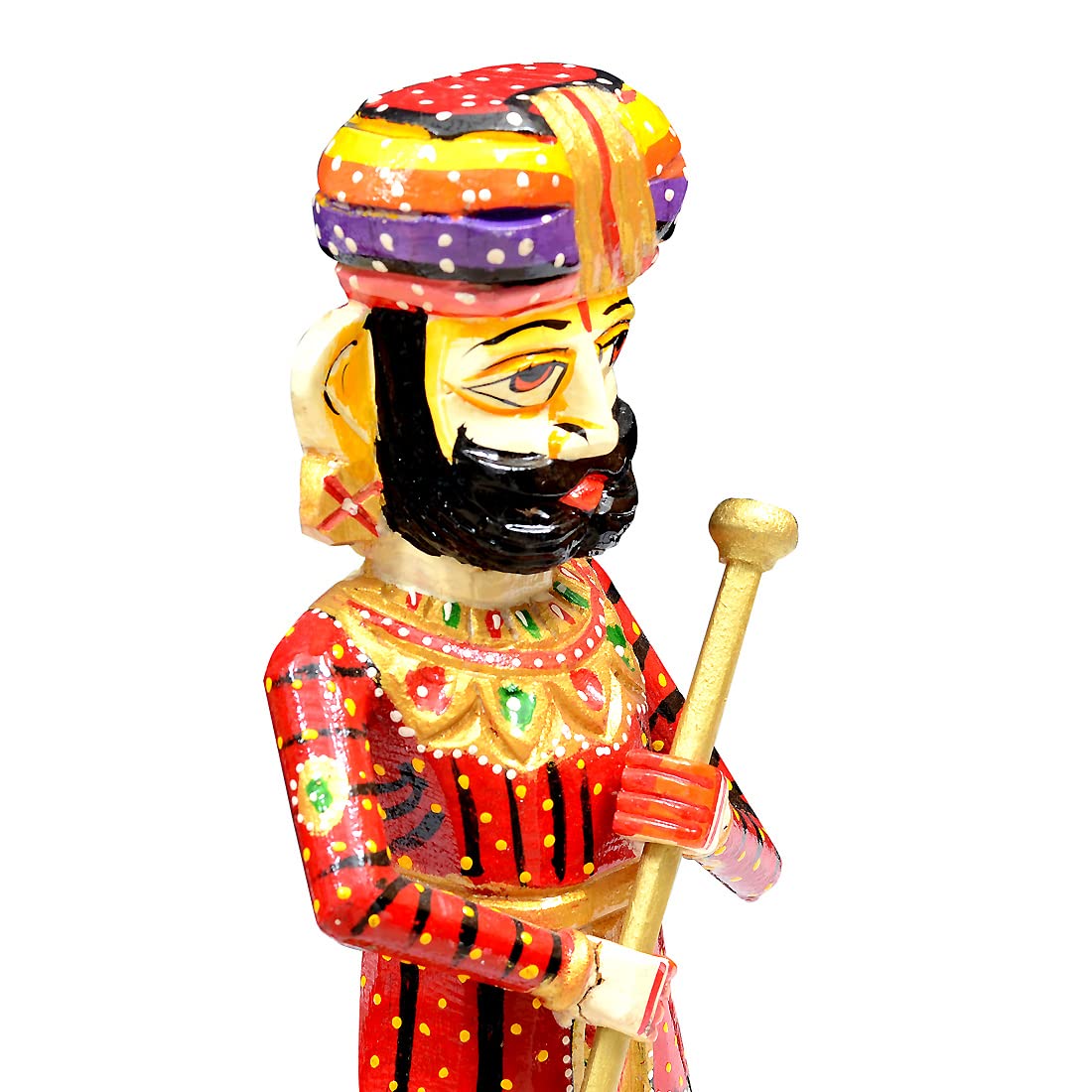 Wooden Rajasthani Chowkidaar Showpiece-ArtyCraftz.com