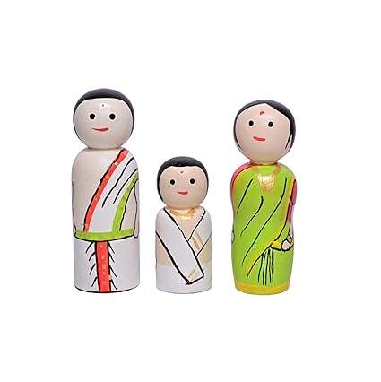  Wooden Traditional Doll 