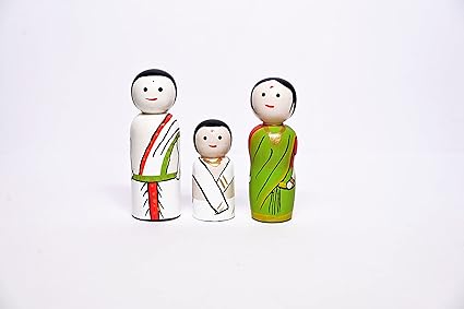  Wooden Traditional Doll 